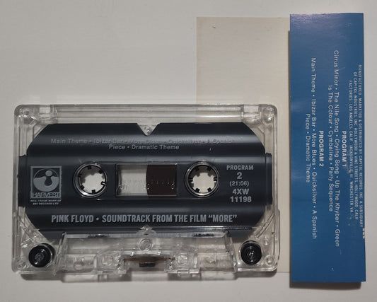 Pink Floyd - "Soundtrack From The Motion Picture 'More'" - CASSETTE TAPE VG+/VG+