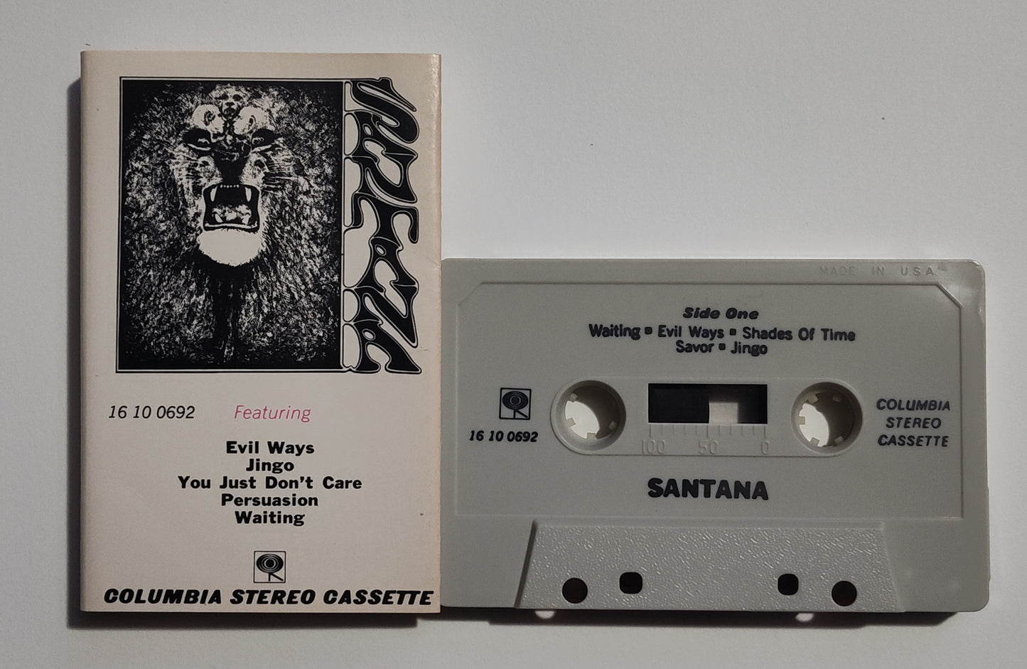 Santana - "Santana" - CASSETTE TAPE (Stereo) VG/VG+