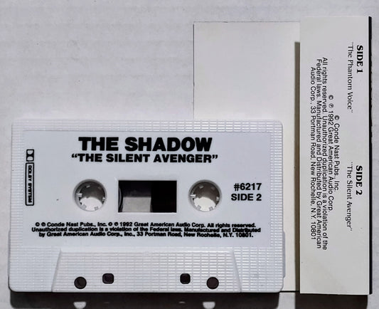 Shadow, The (Radio Program ) - “The Phantom Voice + The Silent Avenger” - CASSETTE TAPE VG+/VG+