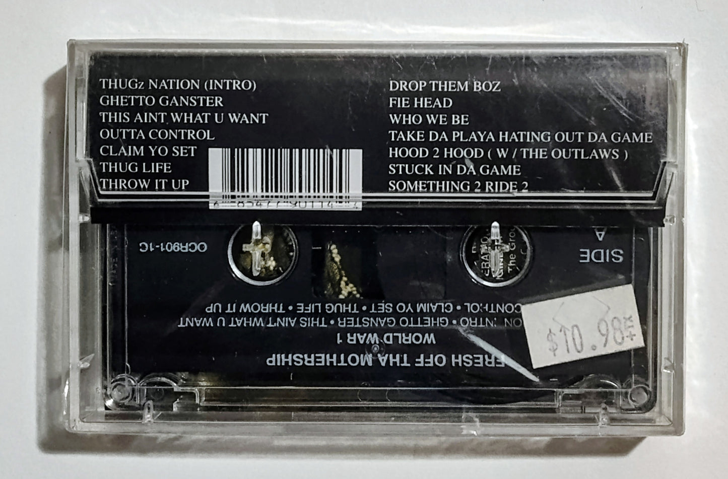 Thugz Nation - "Fresh Off Tha Mothership (World War I)" - CASSETTE TAPE NM/M (Crack in cover and spine of case)
