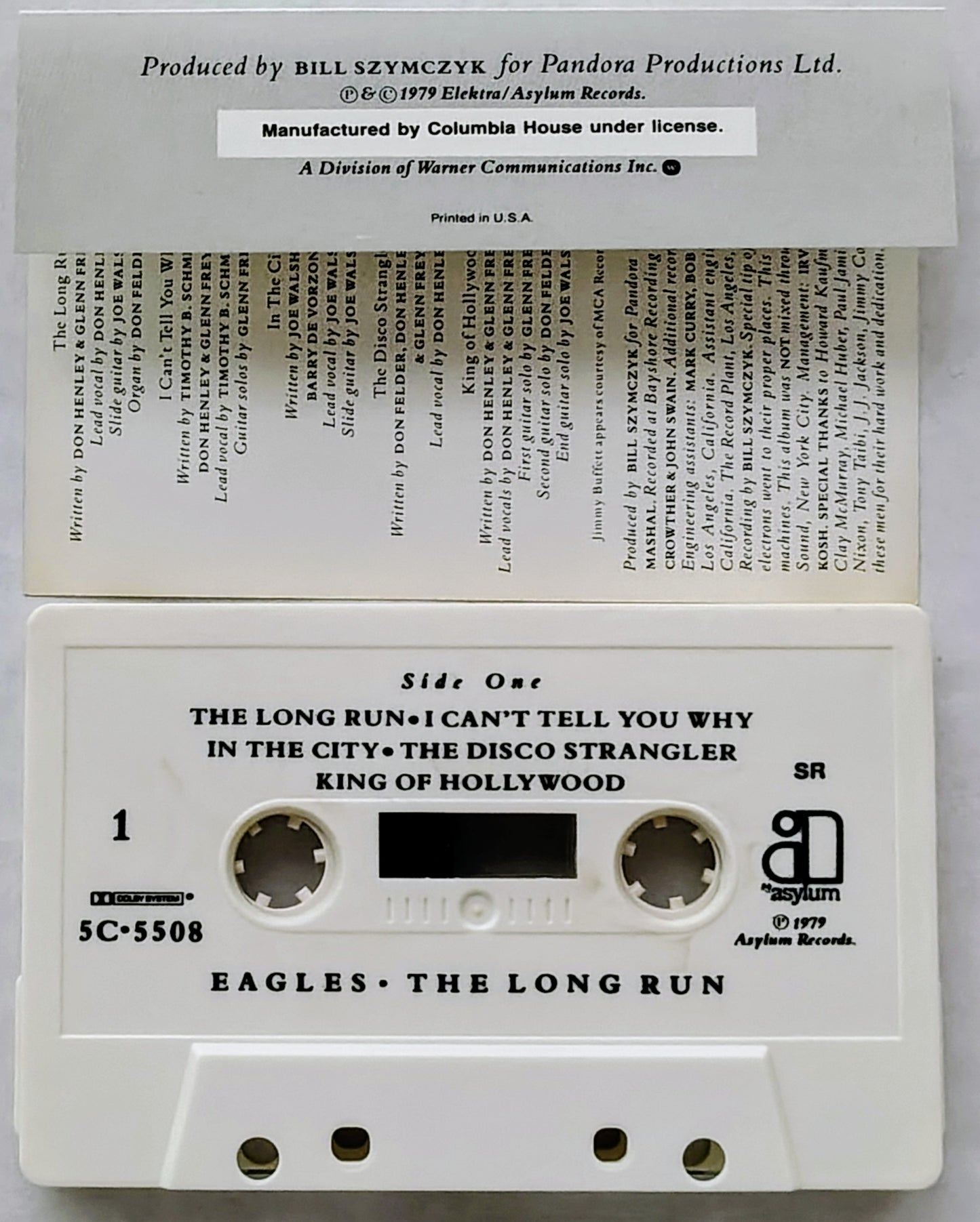Eagles - "The Long Run" - CASSETTE TAPE VG+/VG+