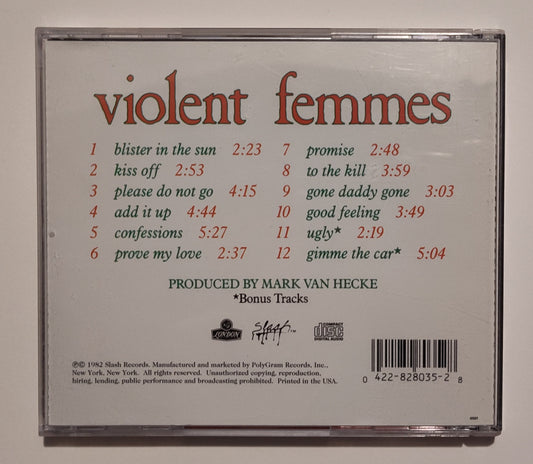 Violent Femmes - "Violent Femmes" - COMPACT DISC VG+/VG