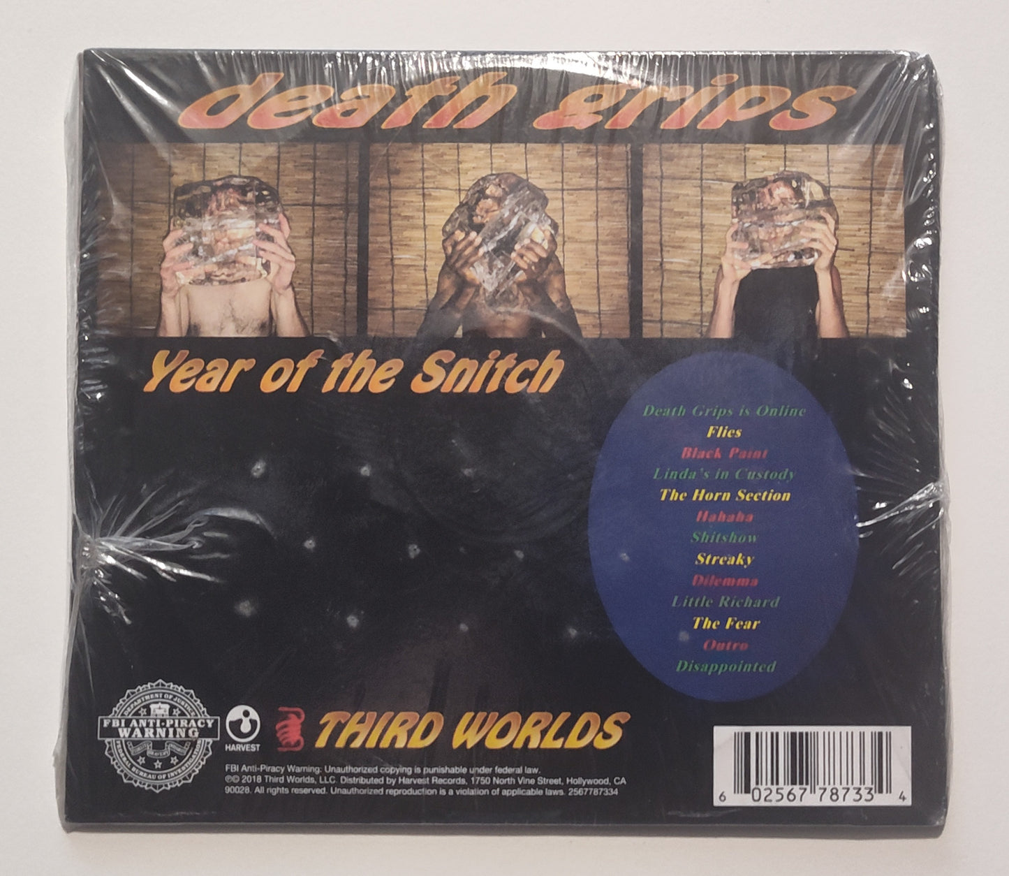 Death Grips - "Year Of The Snitch" - INDIE COMPACT DISC M/M (Sealed)