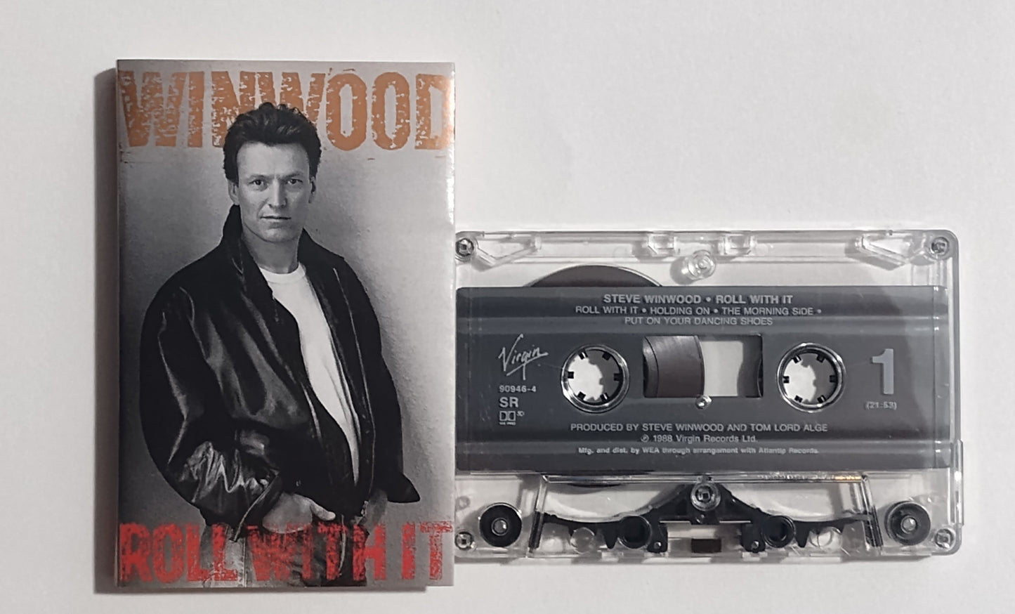 Steve Winwood - "Roll With It" - CASSETTE TAPE (DOLBY HX PRO B NR) VG+/VG+