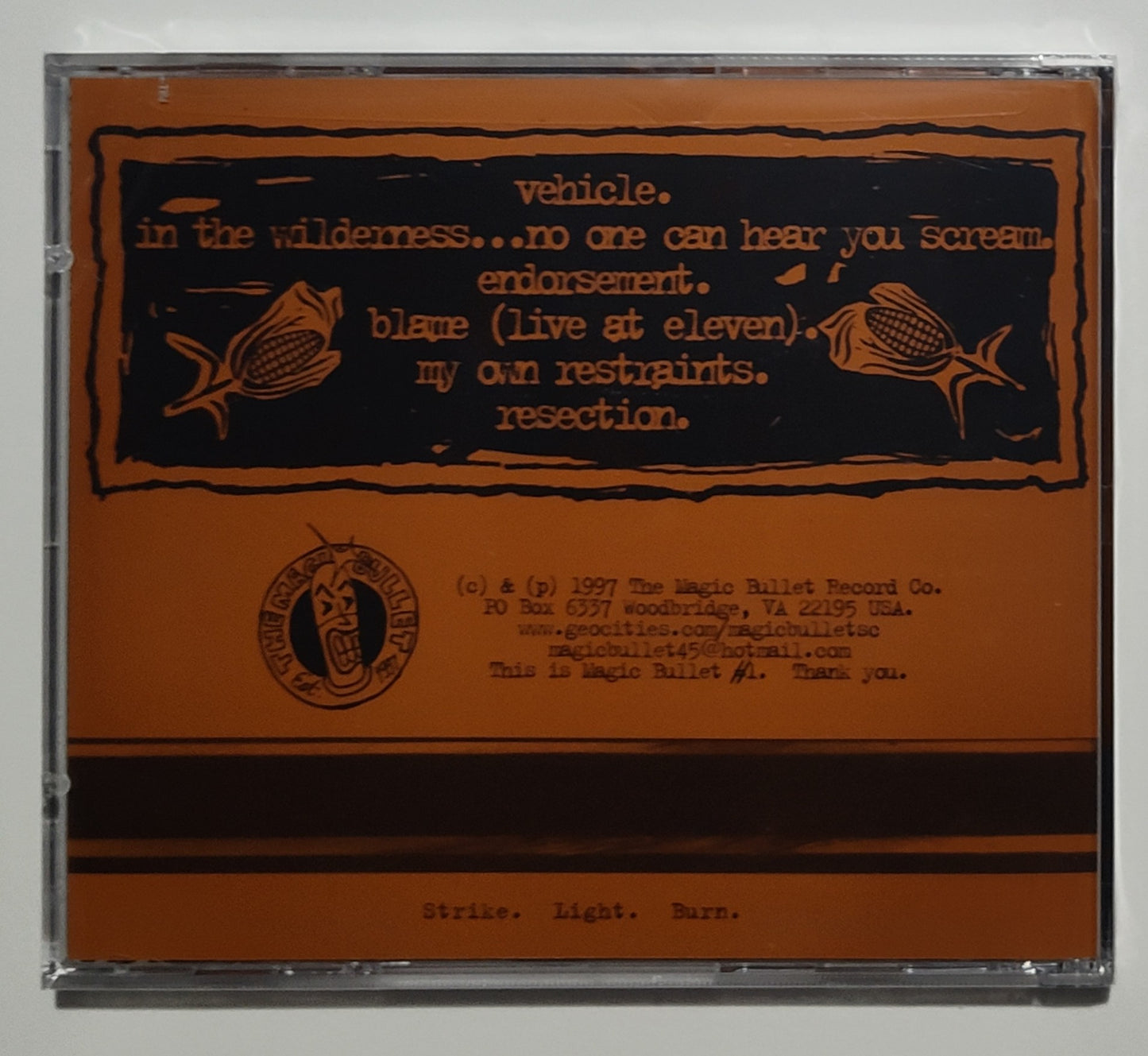 Boy Sets Fire - "This Crying, This Screaming, My Voice Is Being Born" - INDIE COMPACT DISC M/M (Sealed)