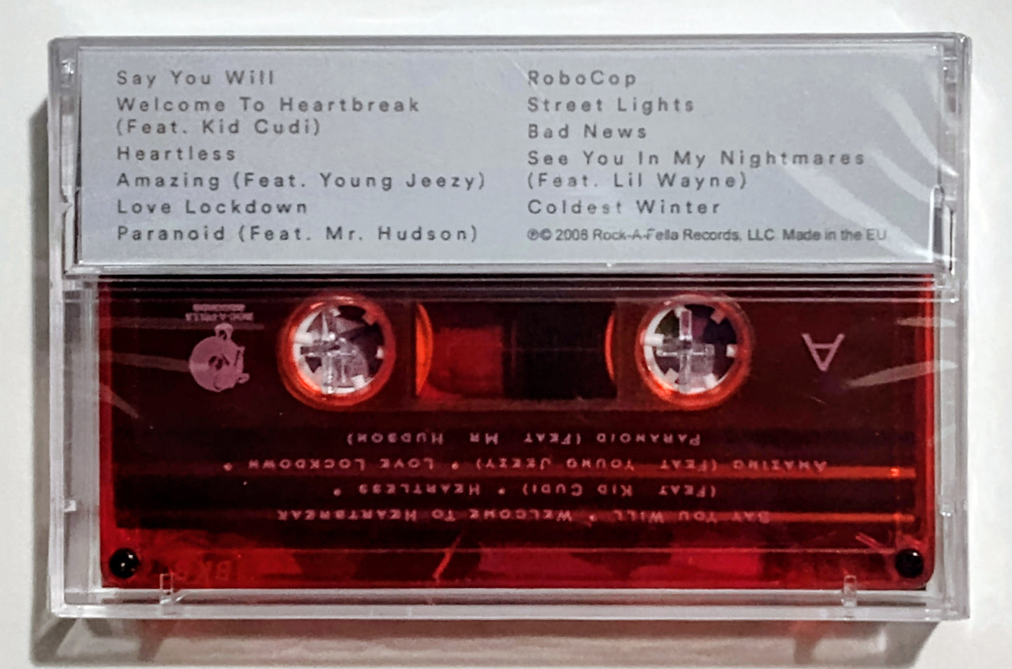 Kanye West - "808s & Heartbreak" - INDIE CASSETTE TAPE (Italy"Fan Club" Import) M/M (Sealed)