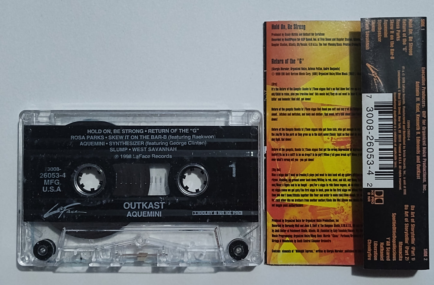 Outkast - "Aquemini" - CASSETTE TAPE (DOLBY HX PRO B NR) VG/FAIR* (See Notes/Photos)