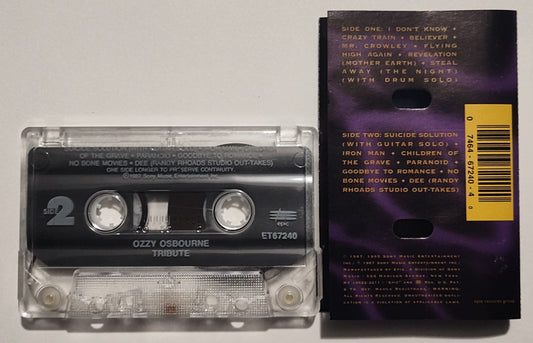 Ozzy Osbourne - "Tribute (Remastered)" - CASSETTE TAPE VG+/VG+