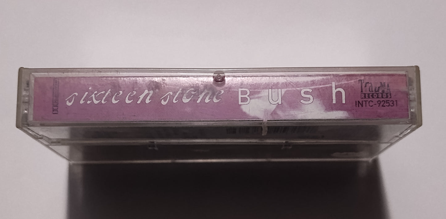 Bush - "Sixteen Stone" - CASSETTE TAPE (SR; DIGalog; DOLBY HX PRO) VG/NM (Lightstruck spine)