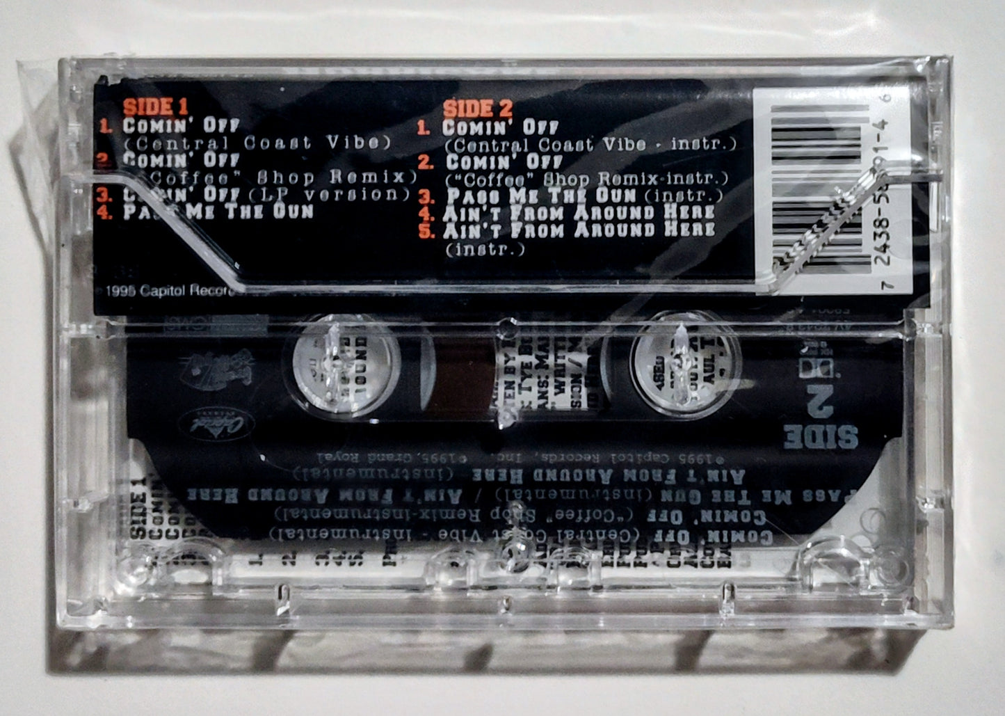 Hurricane - "Comin' Off" - CASSETTE TAPE (Maxi) NM/M (Sealed; loose seal; tiny crack on back of case)