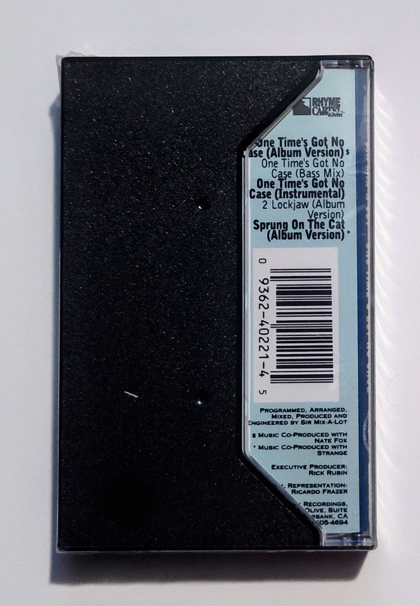 Sir Mix-A-Lot - "Time's Got No Case" - CASSETTE TAPE (Maxi) NM/M (Sealed with hype sticker; small crack in case)