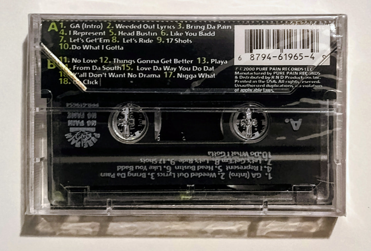 Camouflage - "I Represent" - CASSETTE TAPE NM/M (Sealed; cracked cover and spine)
