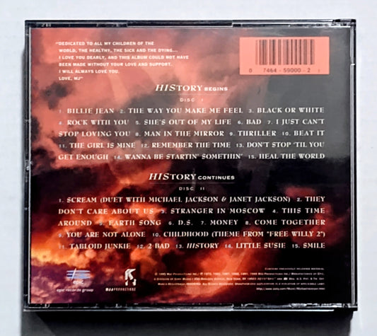 Michael Jackson - “HIStory” - COMPACT DISC (2x) NM/NM