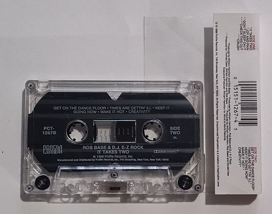 Rob Base and D.J. E-Z Rock - "It Takes Two" - CASSETTE TAPE (DOLBY) G+/VG