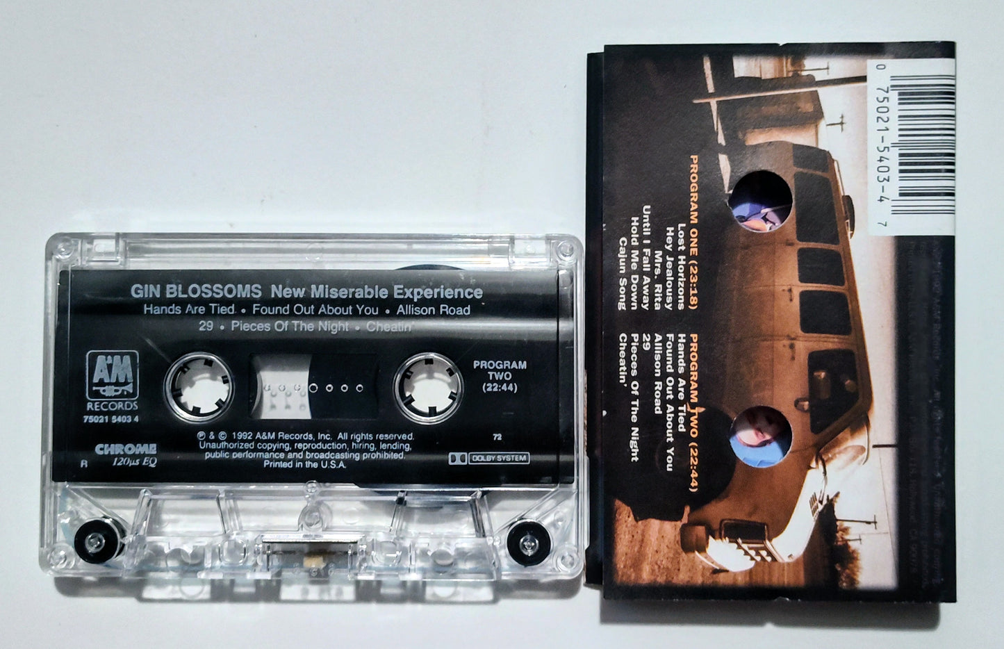 Gin Blossoms - "New Miserable Experience" - CASSETTE TAPE (Chrome; DOLBY) VG+/VG+