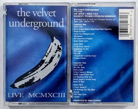 Velvet Underground, The - “Live MCMXCIII” - CASSETTE TAPE (2x) VG/VG+ (Cuts in spines of both j cards)
