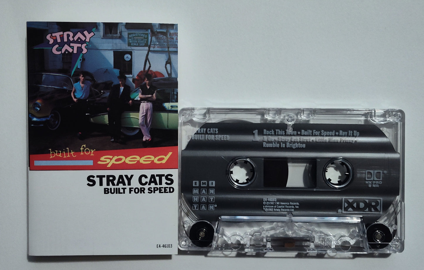 Stray Cats - "Built For Speed" - CASSETTE TAPE VG+/VG+