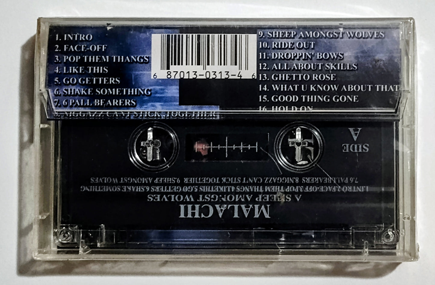 Malachi - "A Sheep Amongst Wolves" - CASSETTE TAPE NM/M (Sealed; crack in underside of case- hidden, basically.)