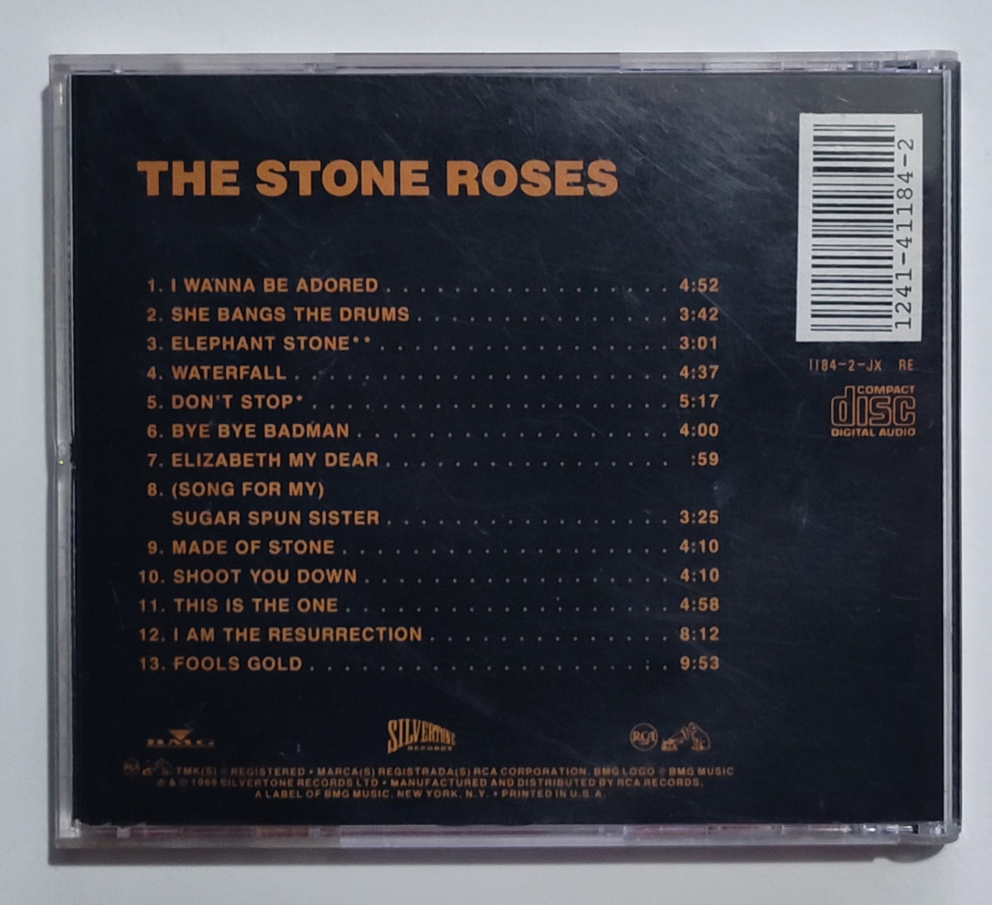 Stone Roses, The - "The Stone Roses" - COMPACT DISC VG+/VG
