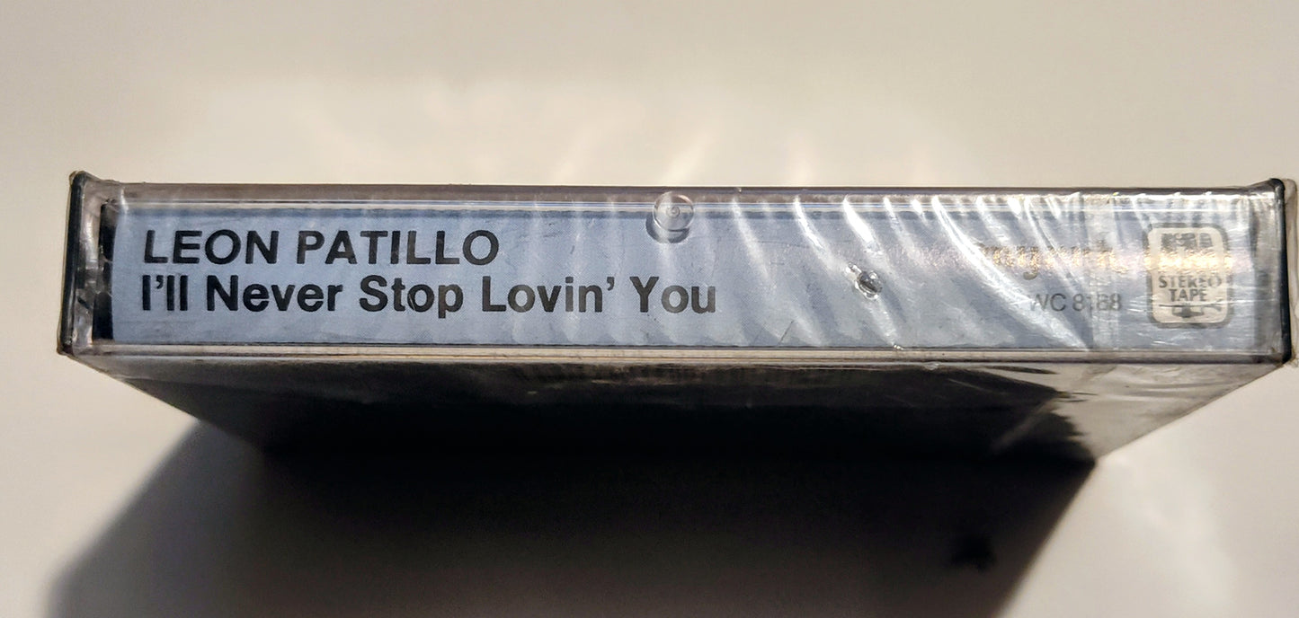 Leon Patillo - "I'll Never Stop Loving You" - CASSETTE TAPE NM/M (Sealed; seal pull-tab is slightly loose)