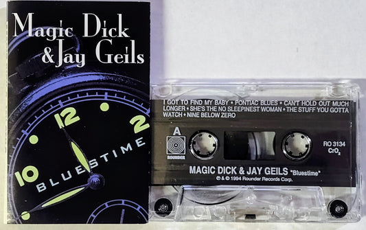 Magic Dick & Jay Geils - “Bluestime” - CASSETTE TAPE VG+/VG+