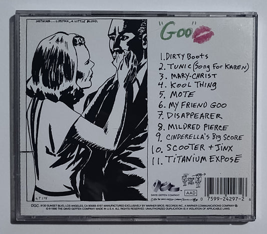 Sonic Youth - "Goo" - INDIE COMPACT DISC VG/G+