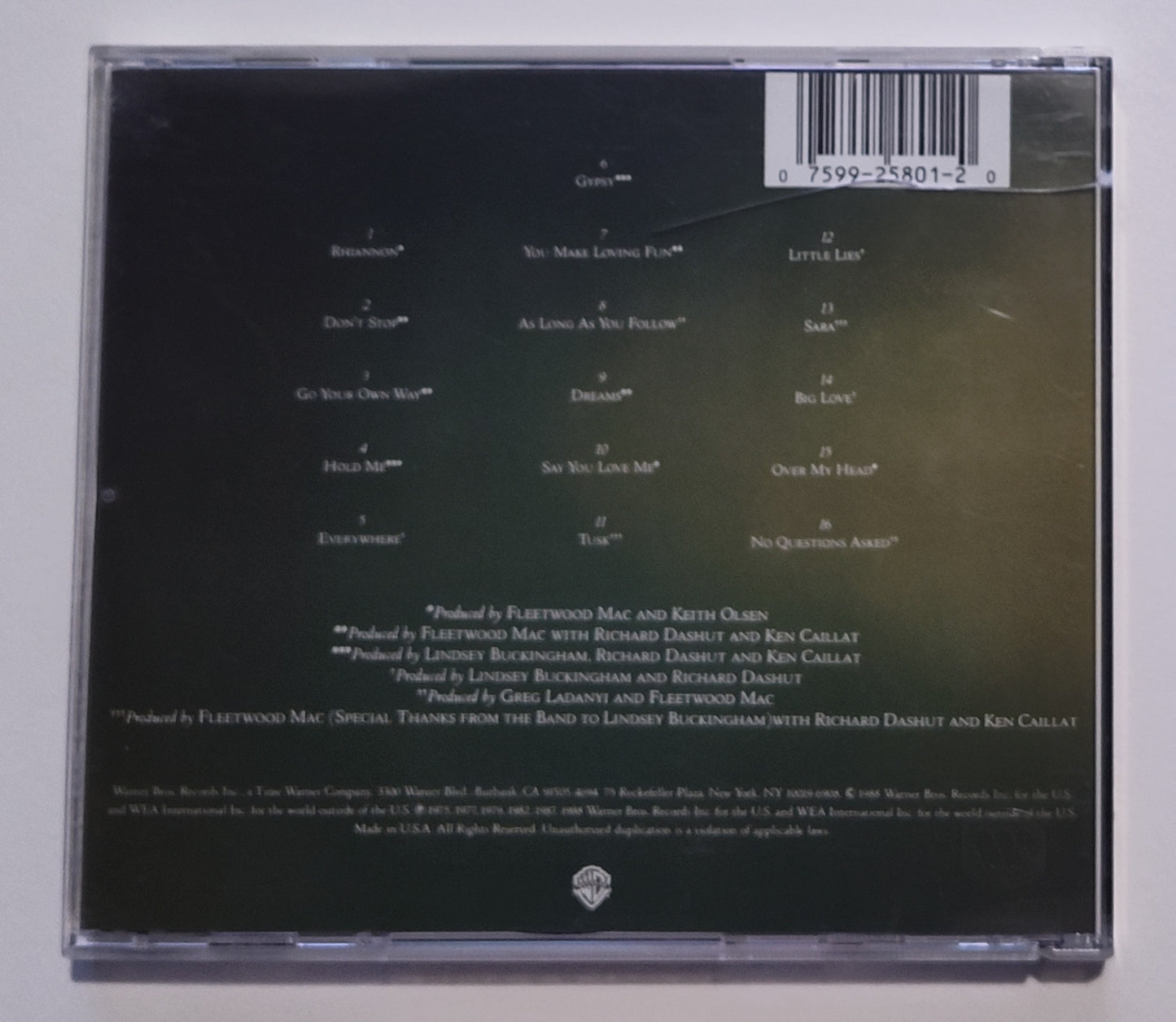 Fleetwood Mac - "Greatest Hits" - COMPACT DISC VG/VG+