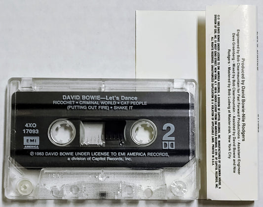 David Bowie - “Let’s Dance” - CASSETTE TAPE VG/VG+