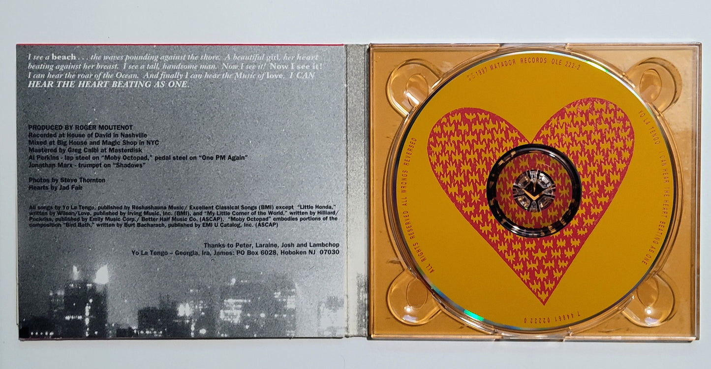 Yo La Tengo - "I Can Hear The Heart Beating As One" - INDIE COMPACT DISC VG/VG+