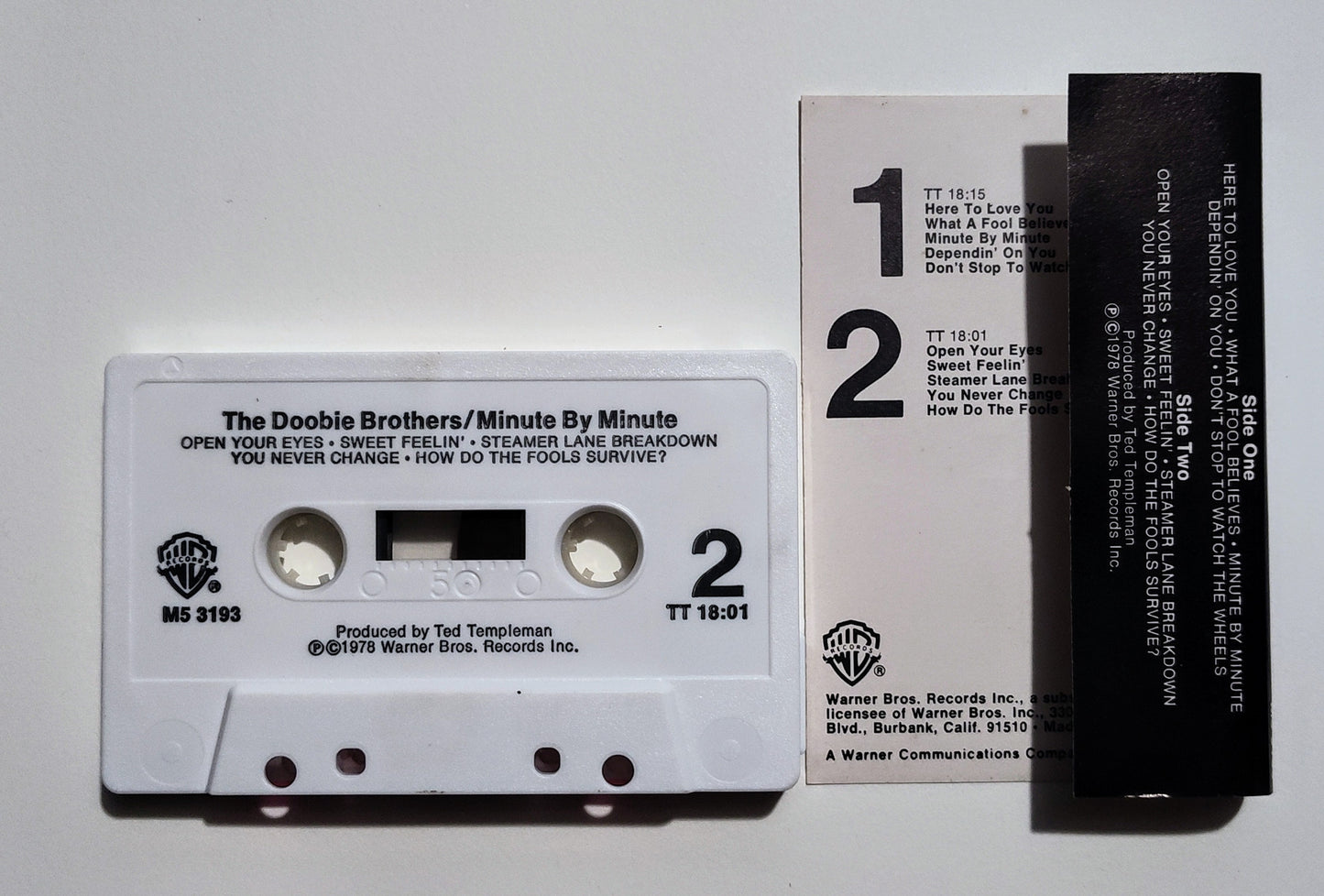 Doobie Brothers, The - "Minute By Minute" - CASSETTE TAPE VG+/VG+