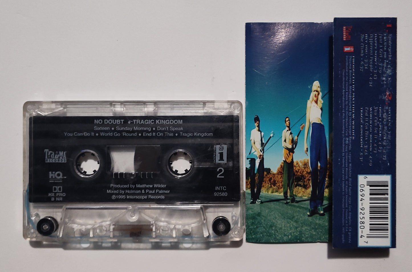 No Doubt - "Tragic Kingdom" - CASSETTE TAPE (DOLBY HX PRO B NR) VG/VG