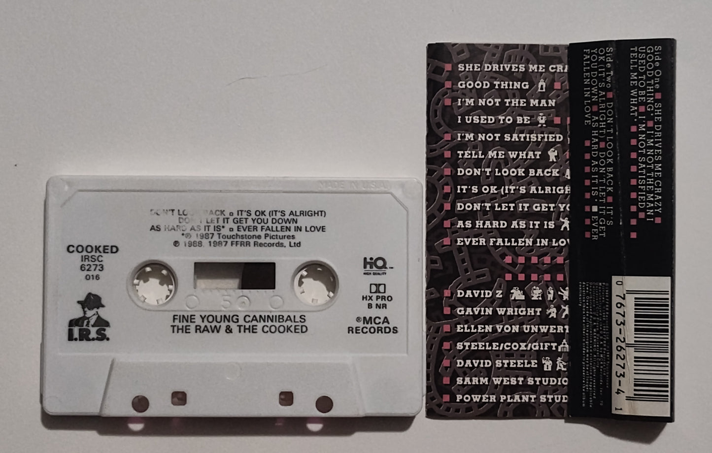 Fine Young Cannibals - "The Raw And The Cooked" - CASSETTE TAPE (DOLBY HX PRO B NR) VG/VG