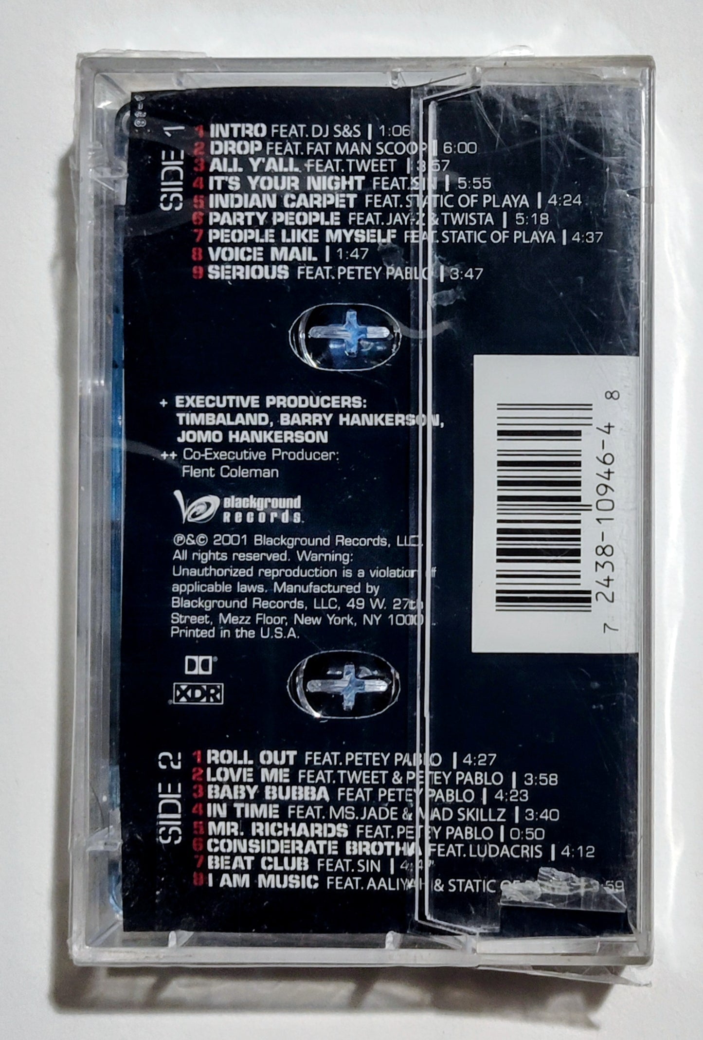 Timbaland & Magoo - "Indecent Proposal" - CASSETTE TAPE NM/M (Sealed; broken seal)