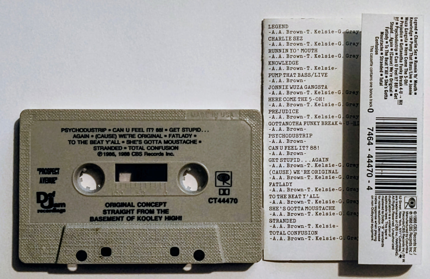 Original Concept - "Straight From The Basement Of Kooley High" - CASSETTE TAPE VG+/VG+