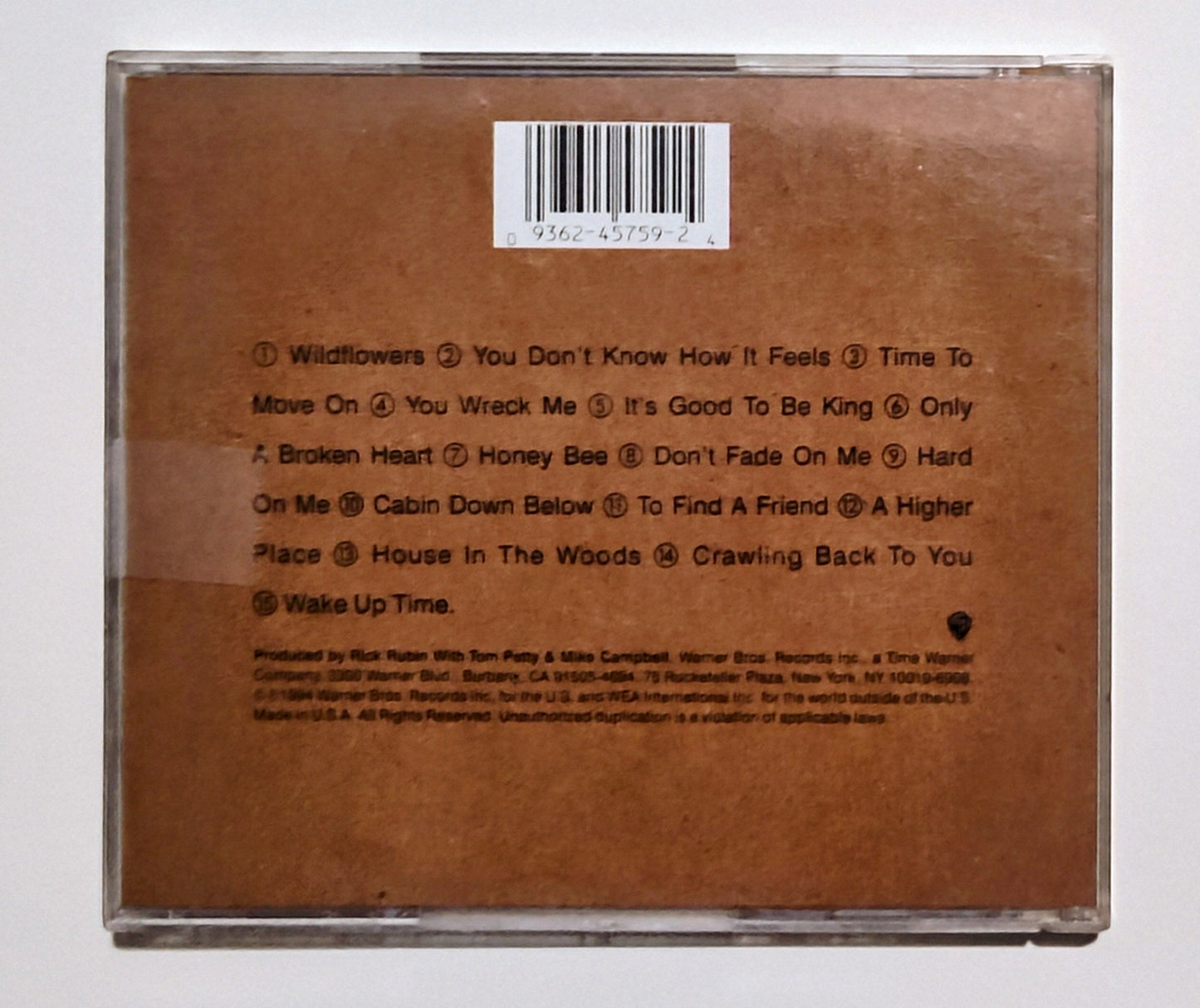 Tom Petty - "Wildflowers" - COMPACT DISC VG/G+