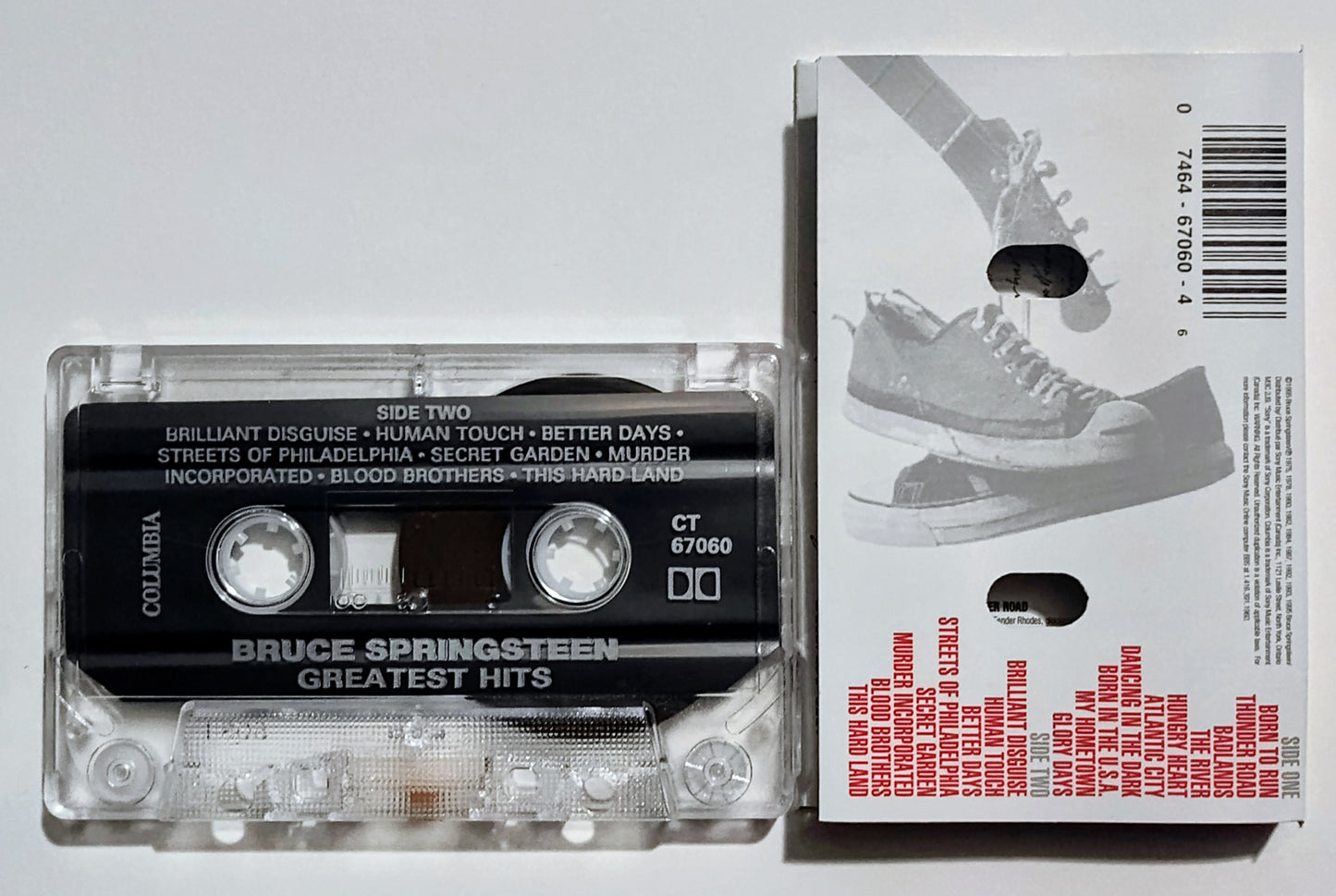 Bruce Springsteen - "Greatest Hits" - CASSETTE TAPE (Canada; DOLBY) VG+/VG+