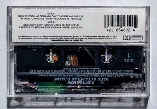 Kurtis Blow - “Back By Popular Demand” - CASSETTE TAPE M/M (Sealed with hype sticker; scratchy cellophane)