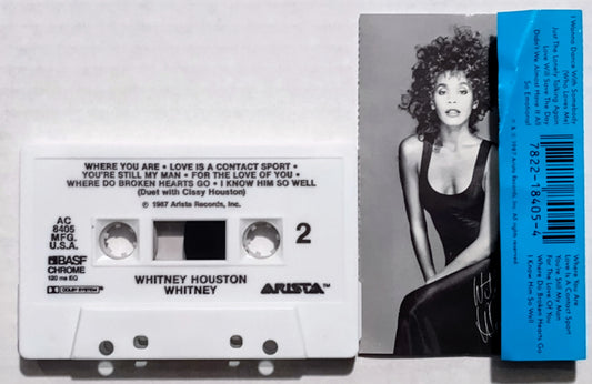 Whitney Houston - “Whitney” - CASSETTE TAPE VG/VG+