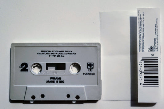 Wham! - "Make It Big" - CASSETTE TAPE VG+/VG+