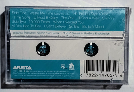 Blu Cantrell - “So Blu” - CASSETTE TAPE NM/M (Sealed with hype sticker; scratchy cellophane: small tear in seal)
