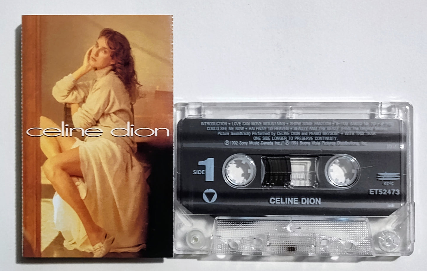 Celine Dion - "Celine Dion" - CASSETTE TAPE VG+/VG+