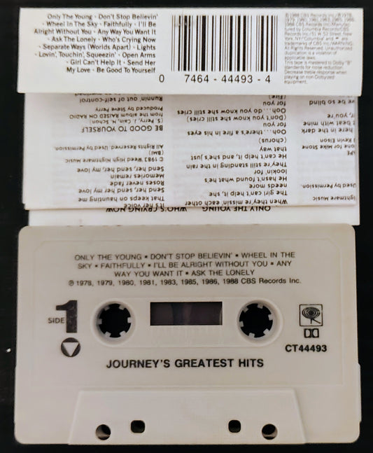 Journey - “Greatest Hits” - CASSETTE TAPE VG/VG