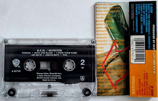 R.E.M. - "Monster" - CASSETTE TAPE VG+/VG+ *🚨*