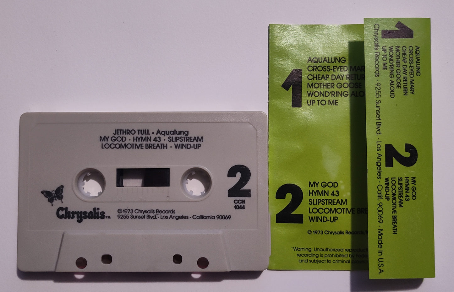 Jethro Tull - "Aqualung" - CASSETTE TAPE VG/VG+