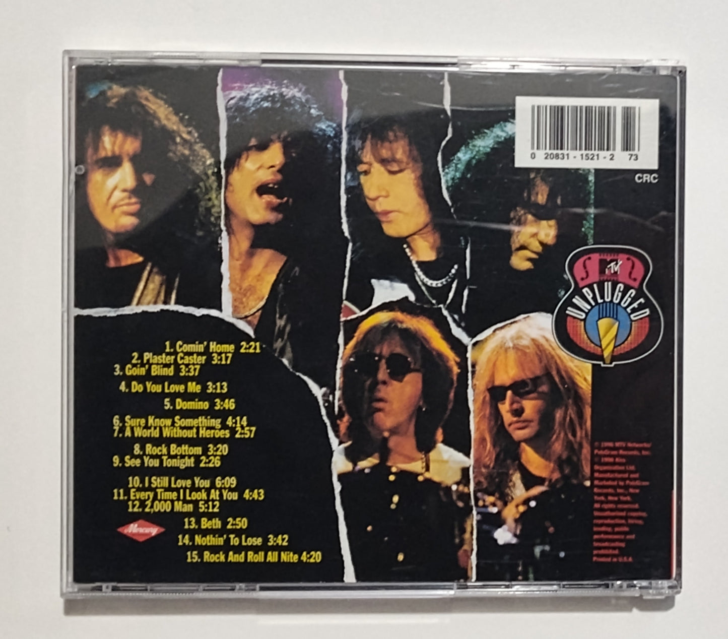 KISS - "MTV Unplugged" - COMPACT DISC VG+/VG