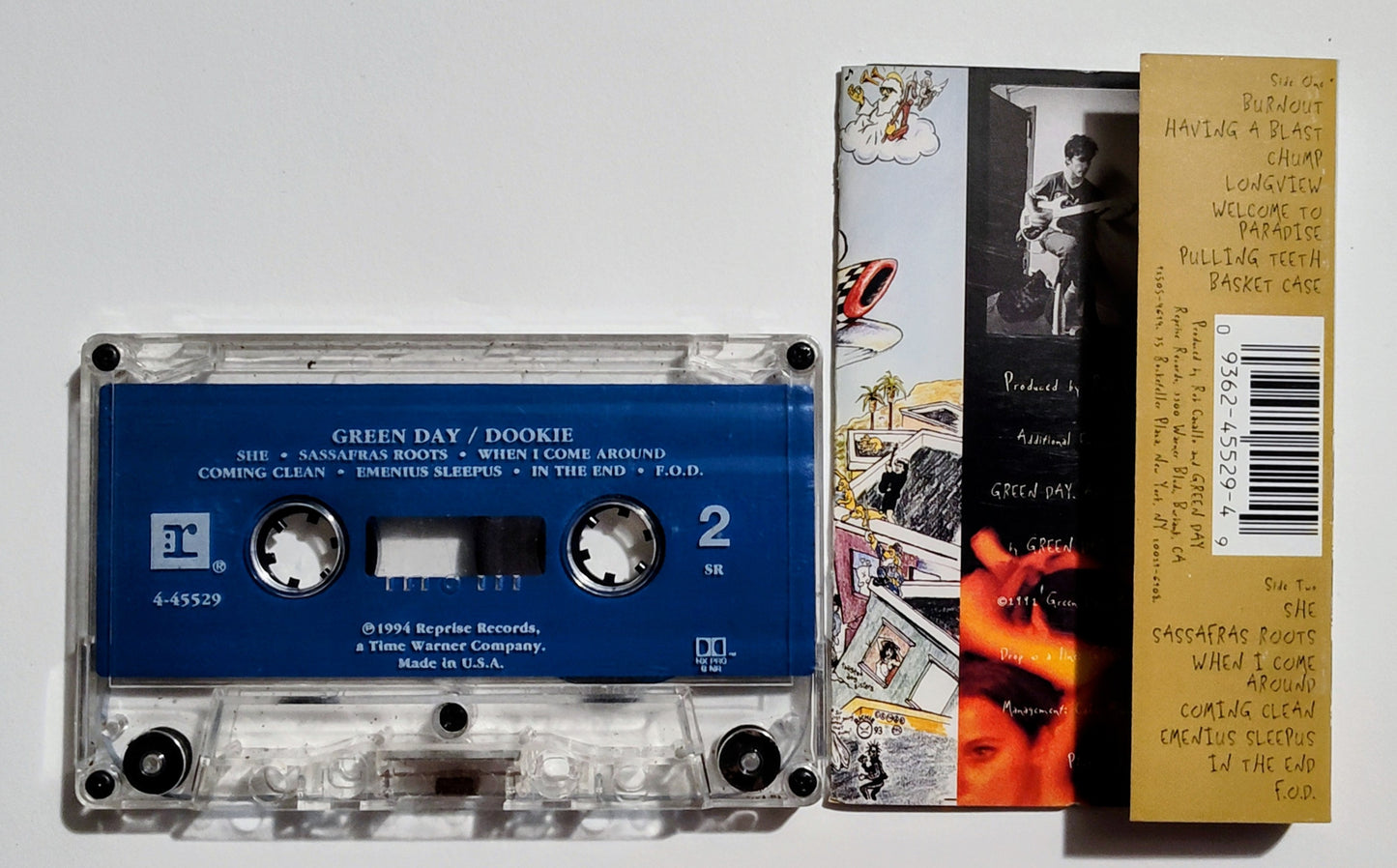 Green Day - "Dookie" - CASSETTE TAPE (SR; DOLBY HX PRO B NR) VG/VG
