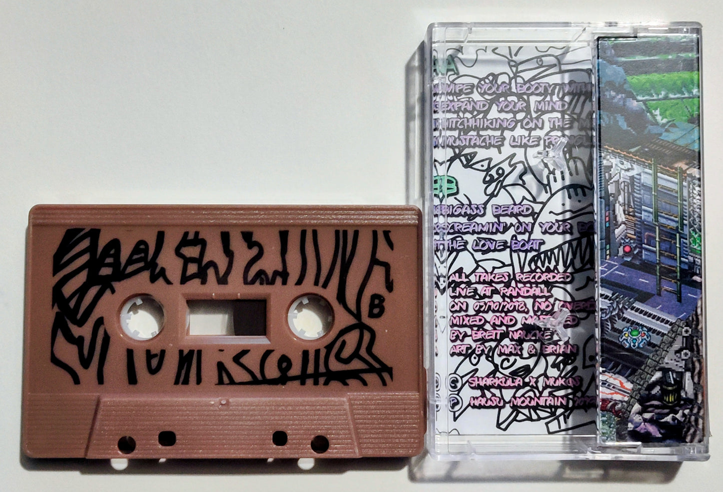 Sharkula + Mukqs - "Prune City" - CASSETTE TAPE M/M
