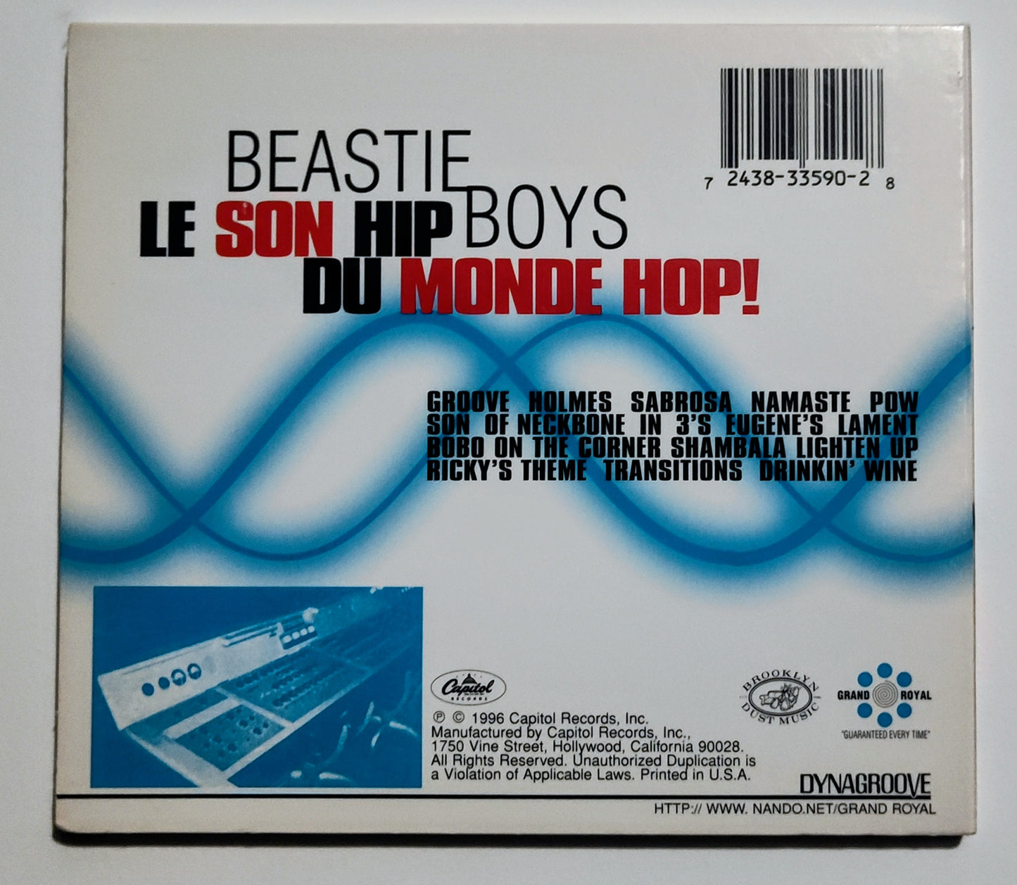 Beastie Boys - "The In Sound From Way Out (Instrumentals Composed By The Beastie Boys)" - COMPACT DISC VG+/G+