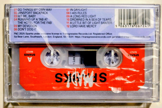 Sparks - "Mad!" - INDIE CASSETTE TAPE M/M (Sealed)