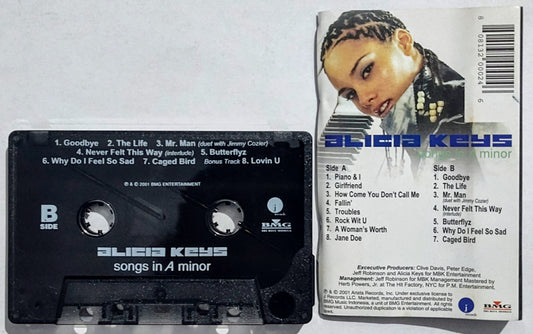Alicia Keys - “Songs In A Minor” - CASSETTE TAPE (Indonesia) VG/VG+